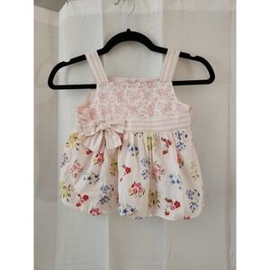 Gymboree girls "LOVE is in the AIR"‎ sz 6 TOP...PINK FLORAL BALLOON 2007 EUC